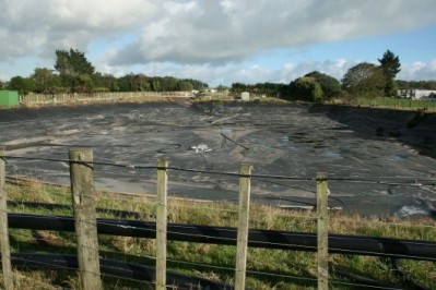 The Eltham Wastewater Treatment plant buttermilk pool was recently emptied.