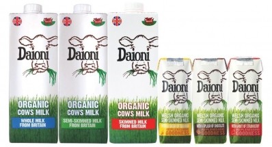 Daioni organic dairy certified by China Quality Certification Centre 