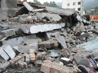 The sale of meat and the slaughtering of livestock has been banned following the earthquake which killed 7,500 people