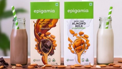 Almond milk is rapidly gaining in demand in India’s plant-based sector, according to local traditional and plant-based dairy firm Epigamia. ©Epigamia