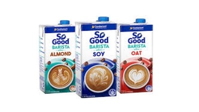 Health foods brand Sanitarium is looking to South East Asia as a key target market for its new range of So Good Barista plant-based milks. ©Sanitarium