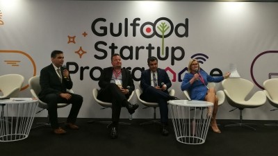 (L-R) Ratta, Fraser-Smith, Pandey and Banks addressing the audience at the Gulfood Startup Activation Programme.