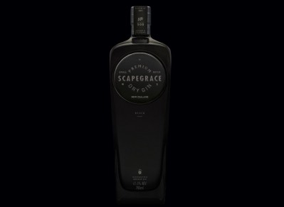 The Scapegrace Black Gin is marketed as a flavoured gin, made from several natural botanicals which gives it the black appearance ©Scapegrace