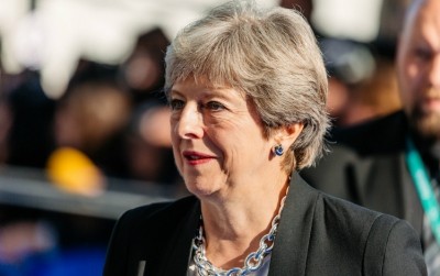 UK Prime Minister Theresa May hailed the golden era of Chinese relations. Image courtesy of Arno Mikkor