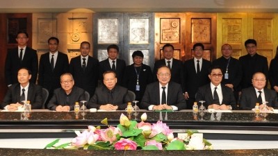 The CPF board at the signing of the new antimicrobial policy