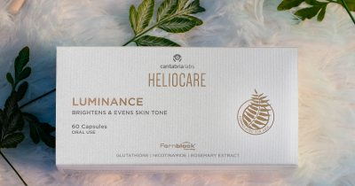 Heliocare Luminance contains four key ingredients, namely Fernblock, a patented extract of Polypodium Leucotomos, L-glutathione, nicotinamide, and rosemary extract. ©NeoAsia 