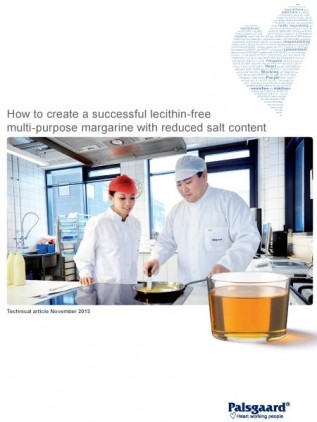 How to create a successful lecithin-free multi-purpose margarine with reduced salt content
