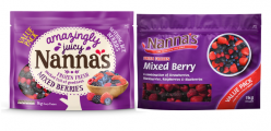 Nanna’s Frozen Mixed Berry product is packed in China