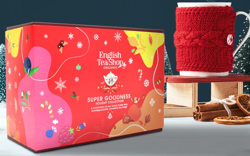 Organic Christmas Tea Box - Red Winter Selection - English Tea Shop